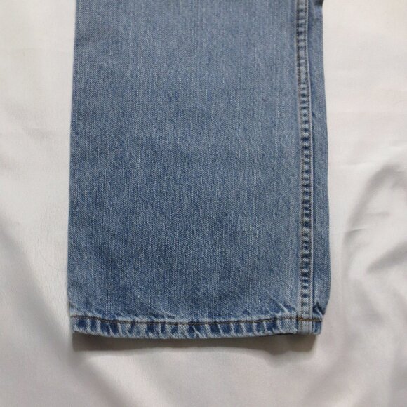 JEANS mens DENIM blue RELAXED cotton SIZE 33 - Picture 2 of 8